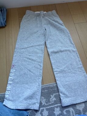 abercrombie kids Gray Lounge Sweatpants with Elastic Waist